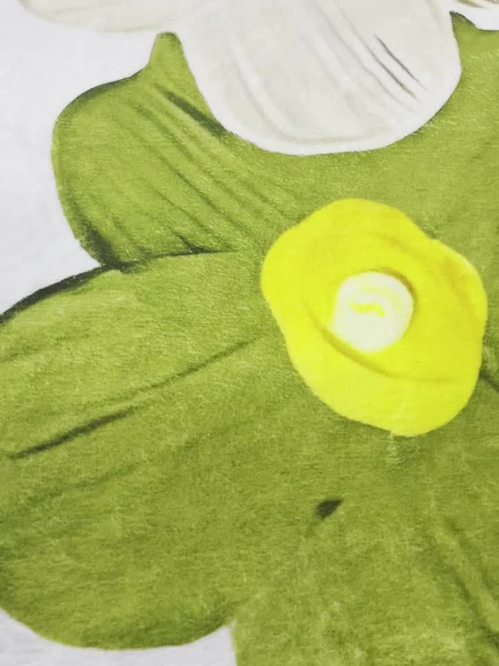 1000G Imitation Velvet Sheep 10mm Cute Transparent Flower Mat, Soft Fluffy Mat at the Bedside, Light Luxury Living Room Decorative Mat, Non-Slip Mat, Suitable for Corridors, Study Rooms and Cloakrooms.